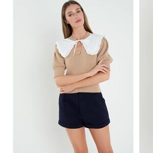 English Factory Collared Knit Sweater